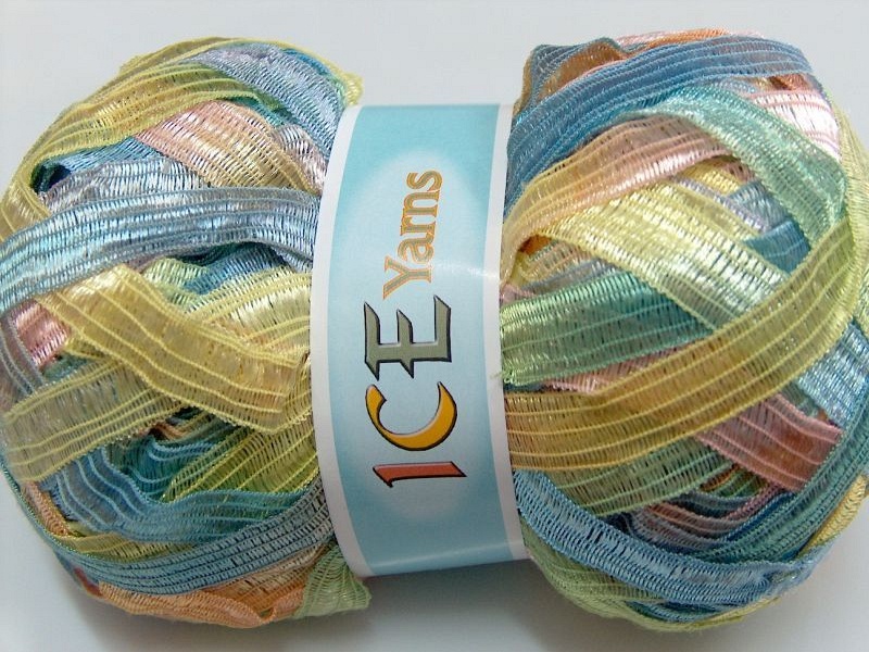 [fnt2-2939] Ribbon Lurex (Red, Brown)