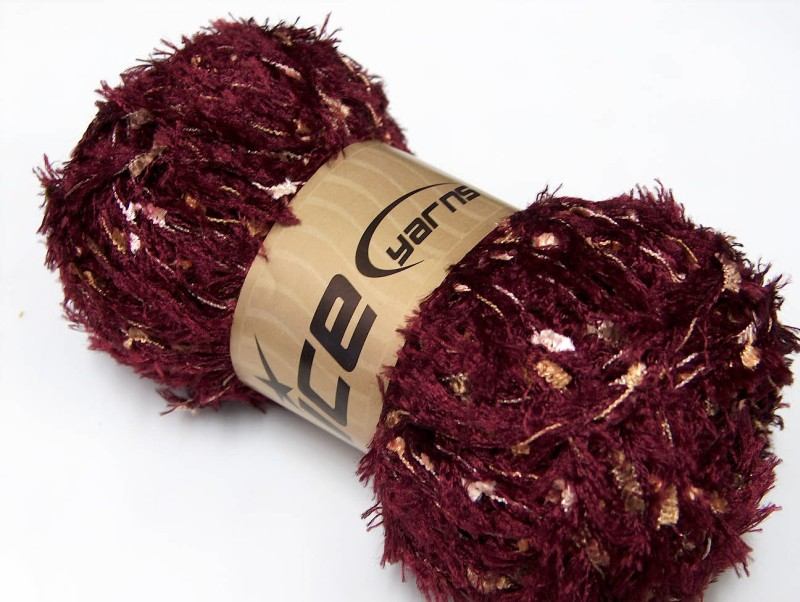 [fnt2-5585] Eyelash Blend (Burgundy, Yellow, Gold)