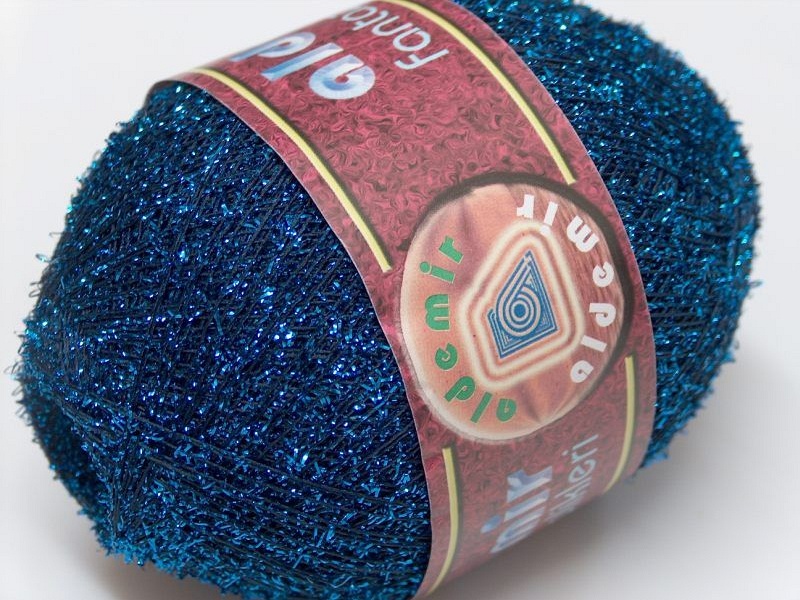 [fnt2-2650] Foam Metallic Eyelash (Black, Blue)