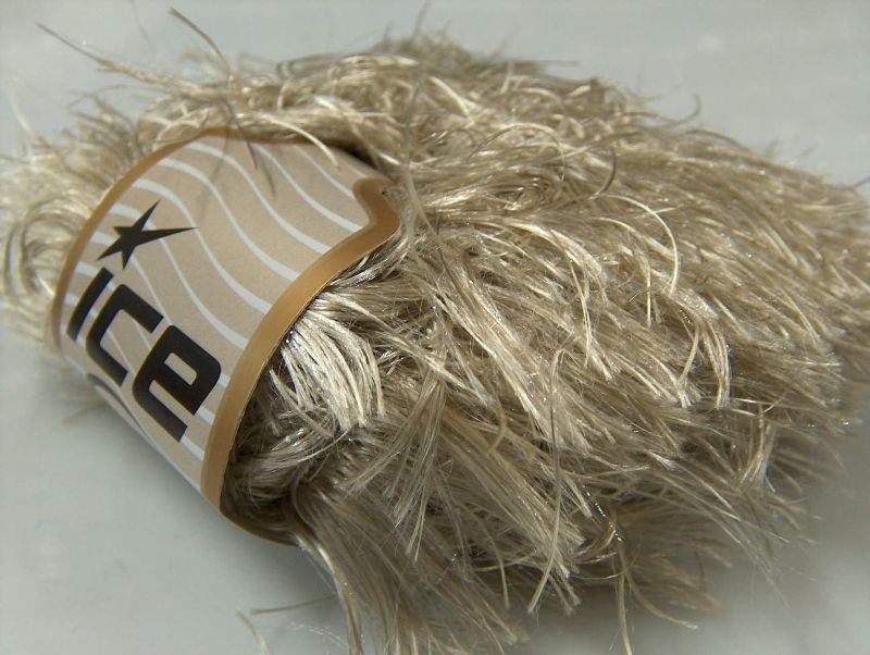 [fnt2-6110] Metallic Long Eyelash (Light Camel)