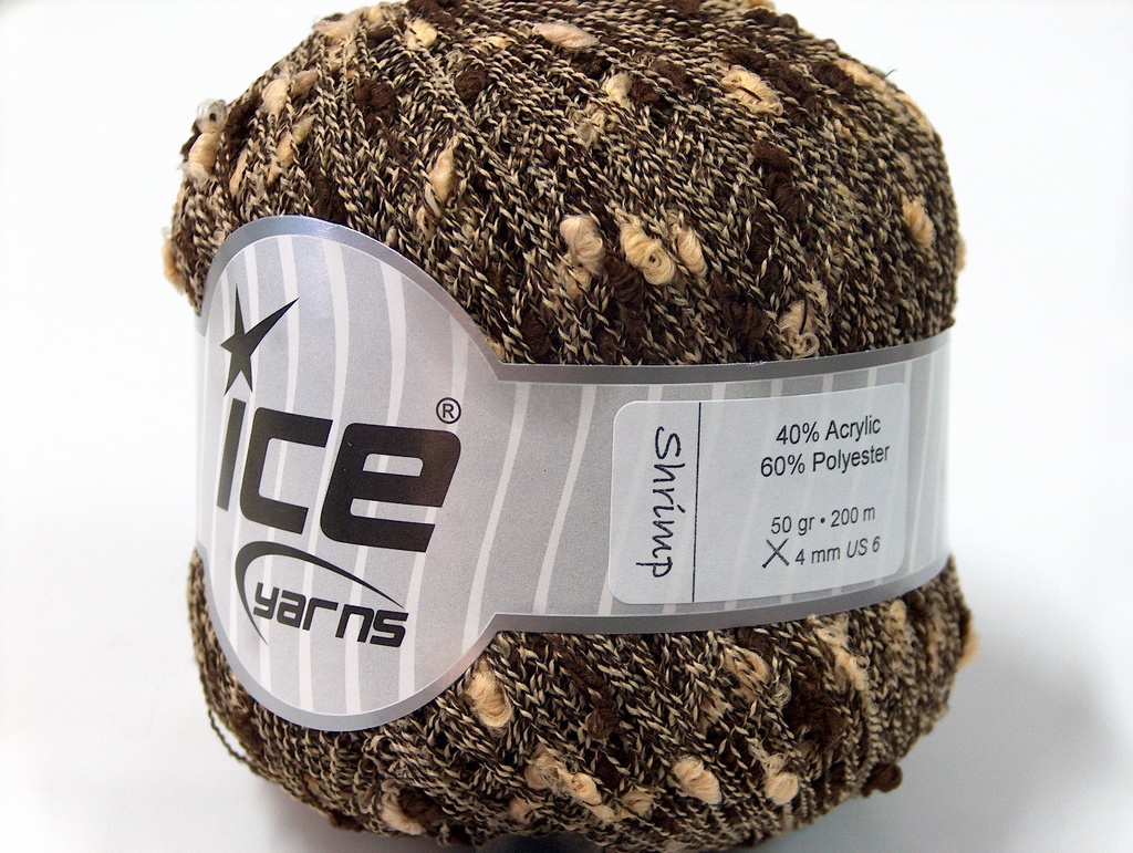 [fnt2-11398] Shrimp (Dark Brown, Yellow)