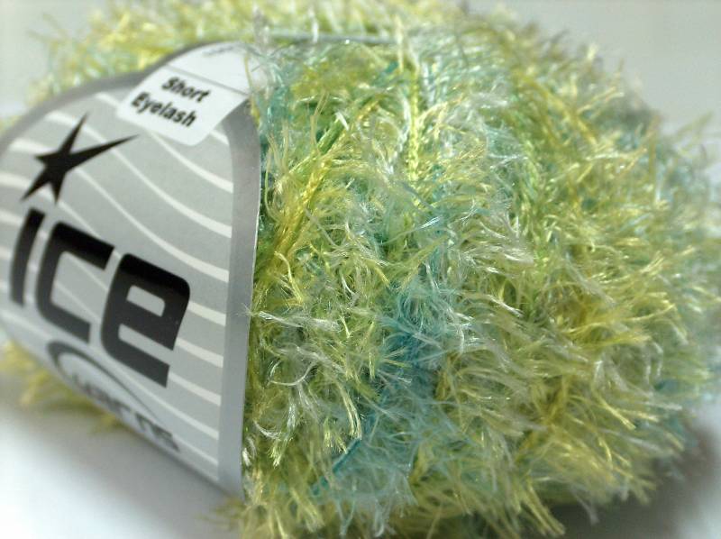 [fnt2-7926] Short Eyelash (Green, Cream, Dark Green)