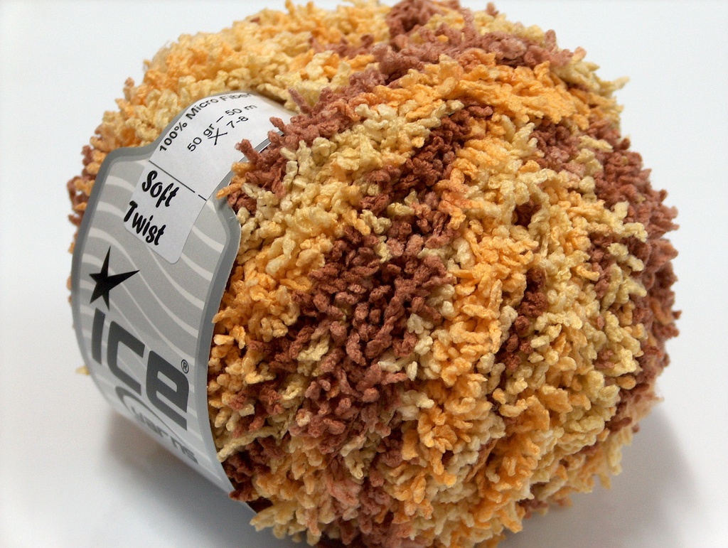 [fnt2-10844] Soft Twist (Brown, Yellow)