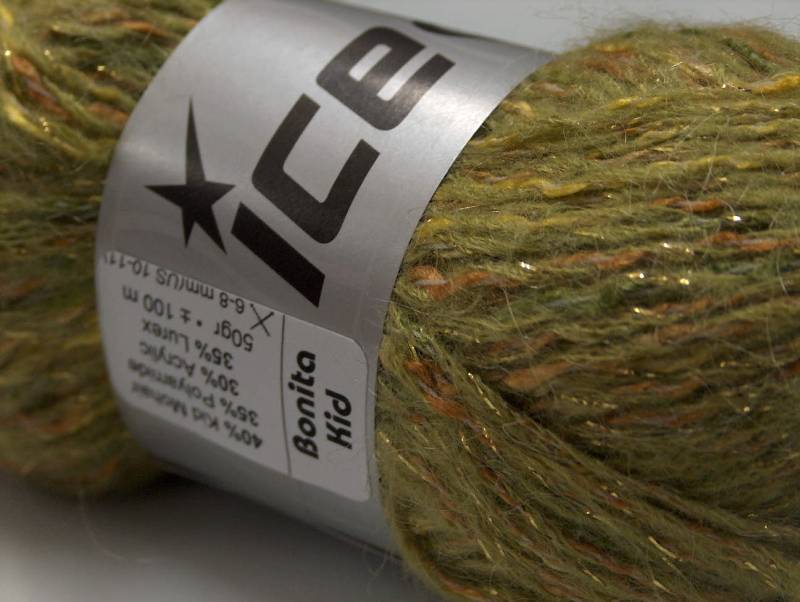 [fnt2-7689] Bonita Kid Mohair (Green)