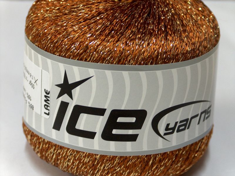 [fnt2-8092] Lame (Brown, Gold)