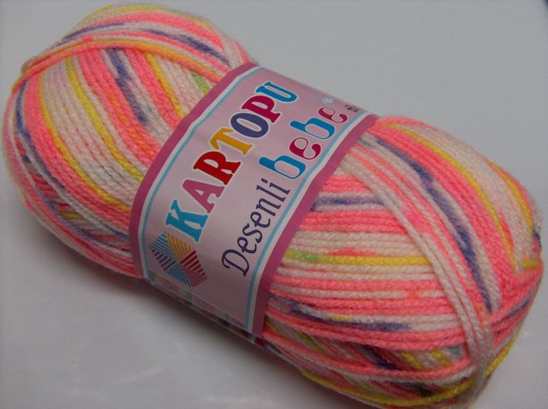 [fnt2-9462] Desenli Bebe (Orange, White, Yellow, Lilac)