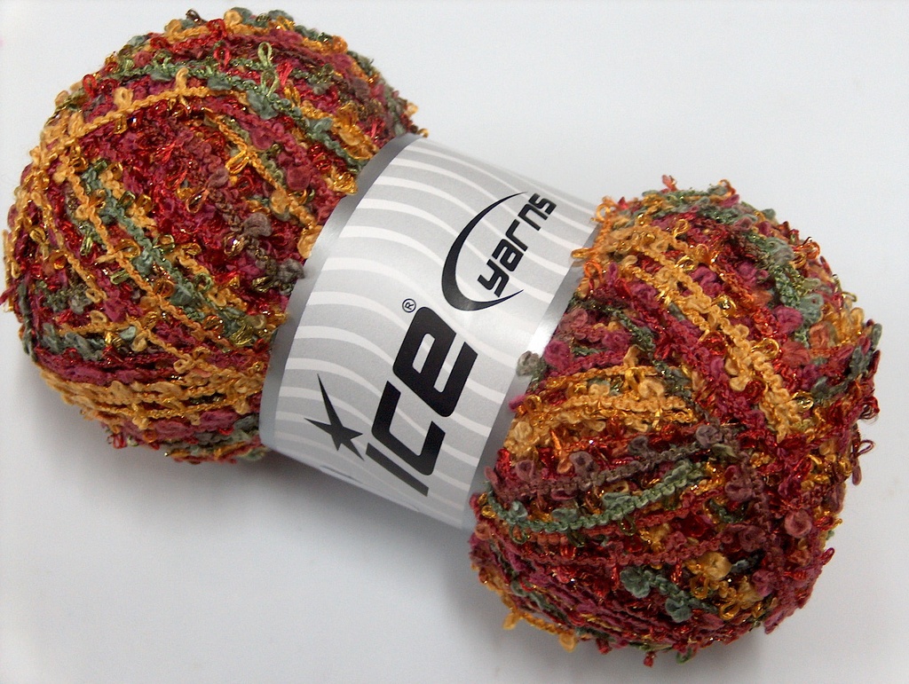 [fnt2-11140] Kapris (Burgundy, Yellow, Green)