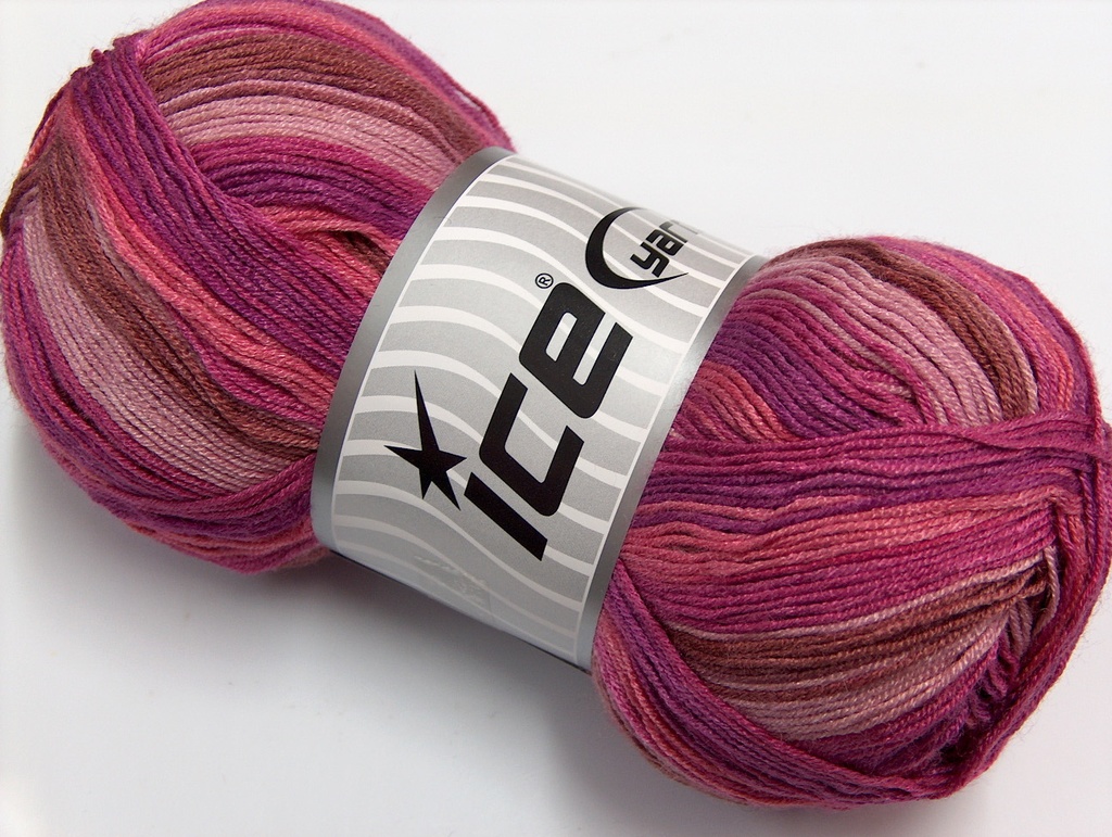 [fnt2-11609] Summer Sock Yarn (Pink, Purple, Lilac)