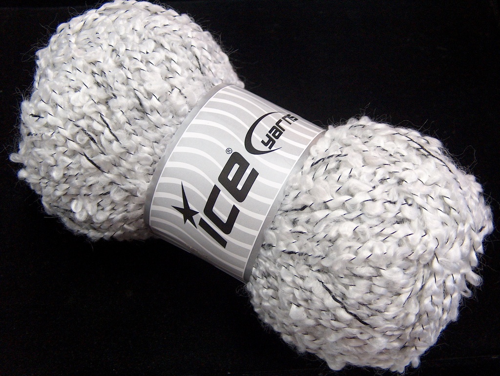 [fnt2-11695] Wool Twist (White, Black)