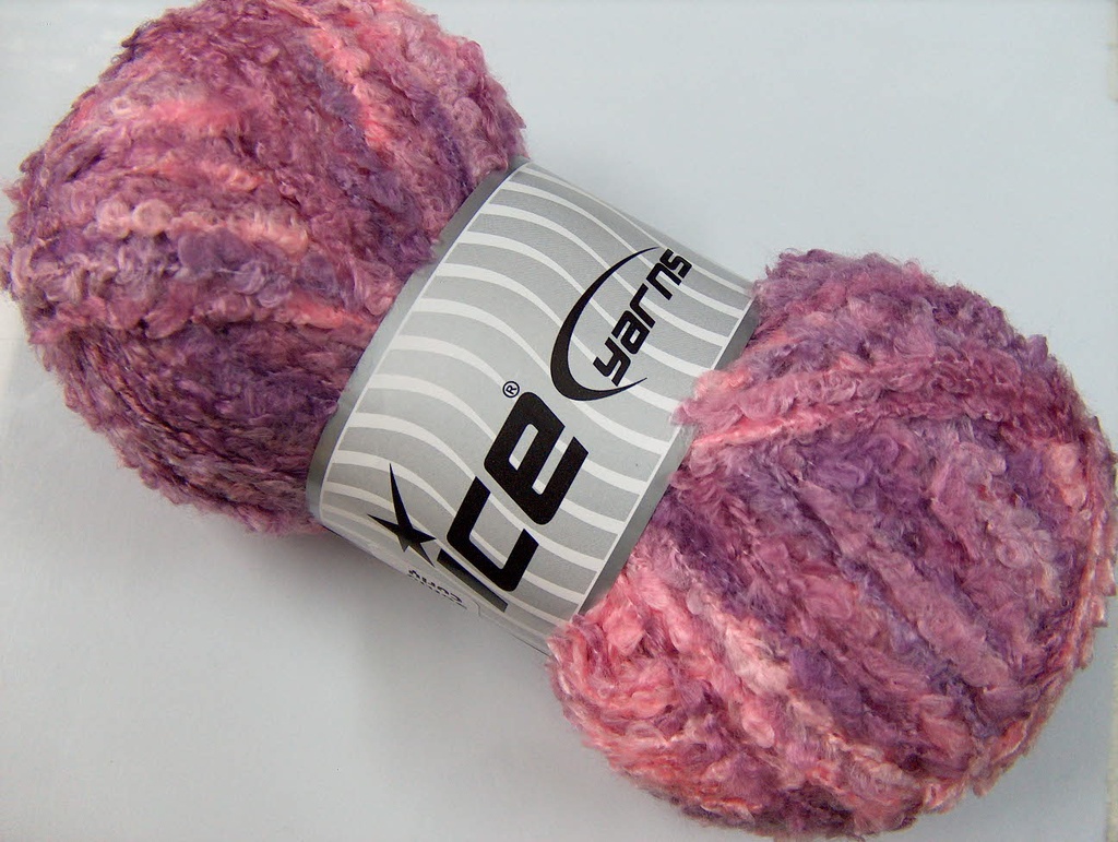 [fnt2-12379] Softly Curly (Pink, Lilac)