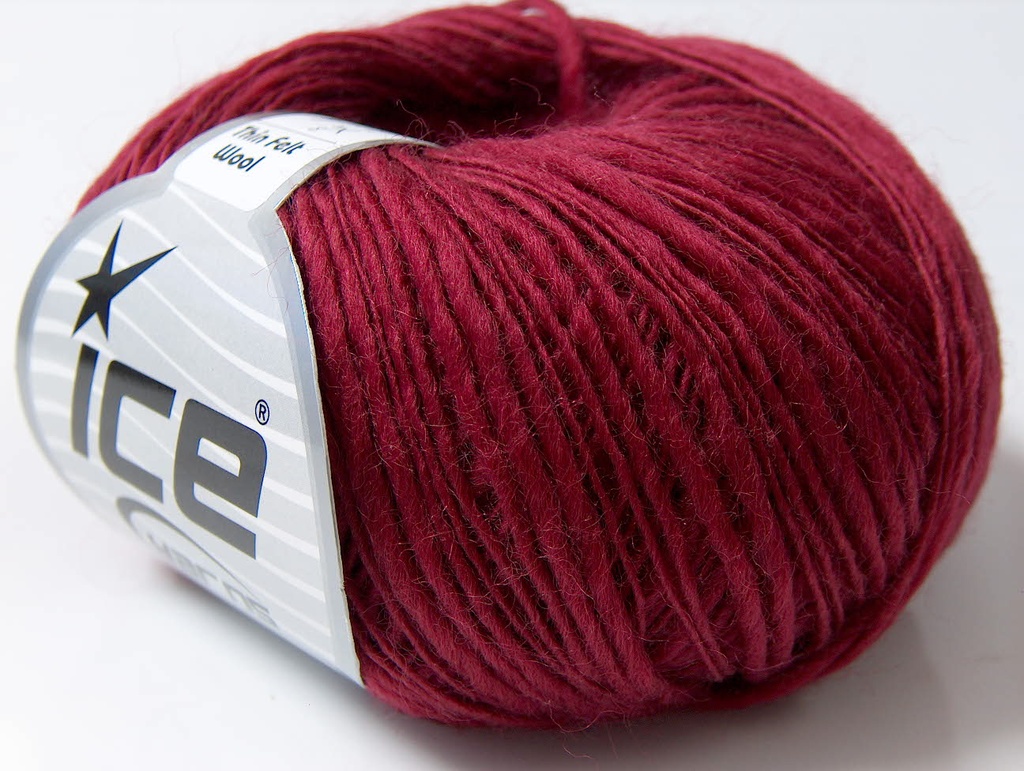 [fnt2-13047] Thin Felt Wool (Burgundy)