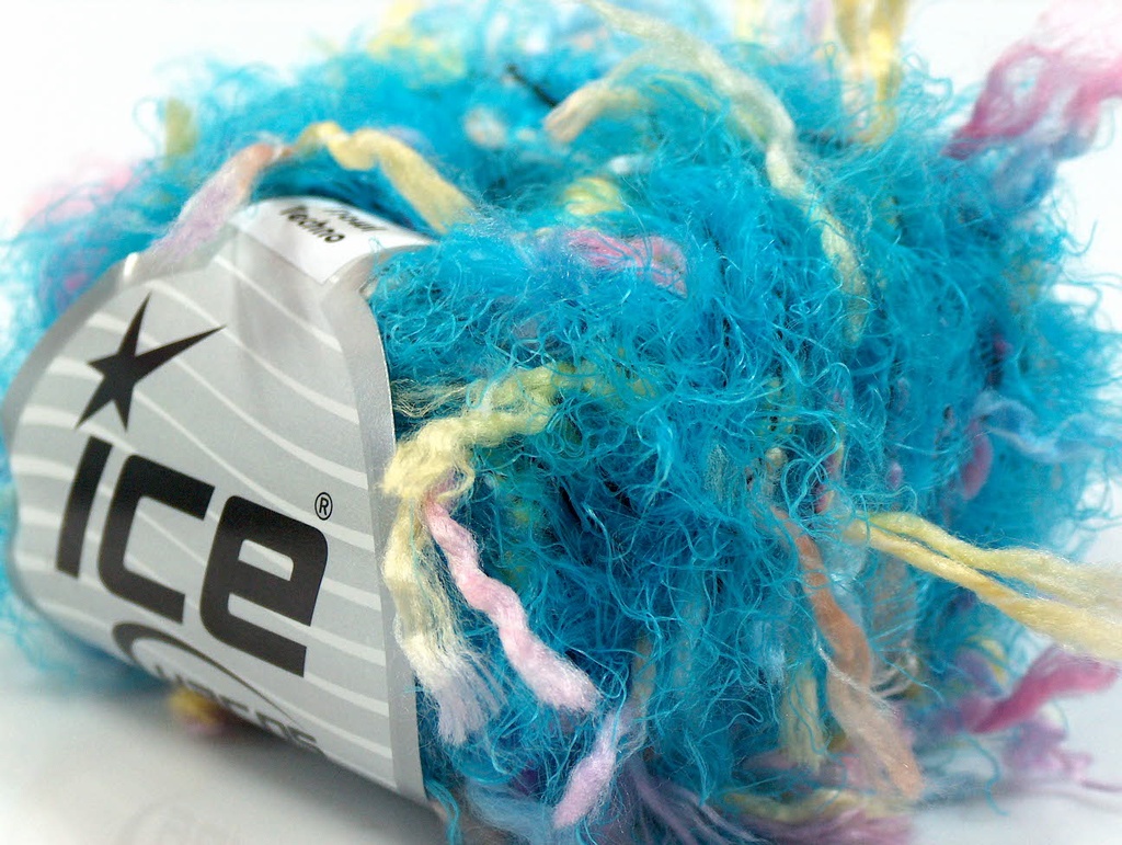 [fnt2-14557] Trawl Techno (Turquoise, Yellow, Pink, Blue)