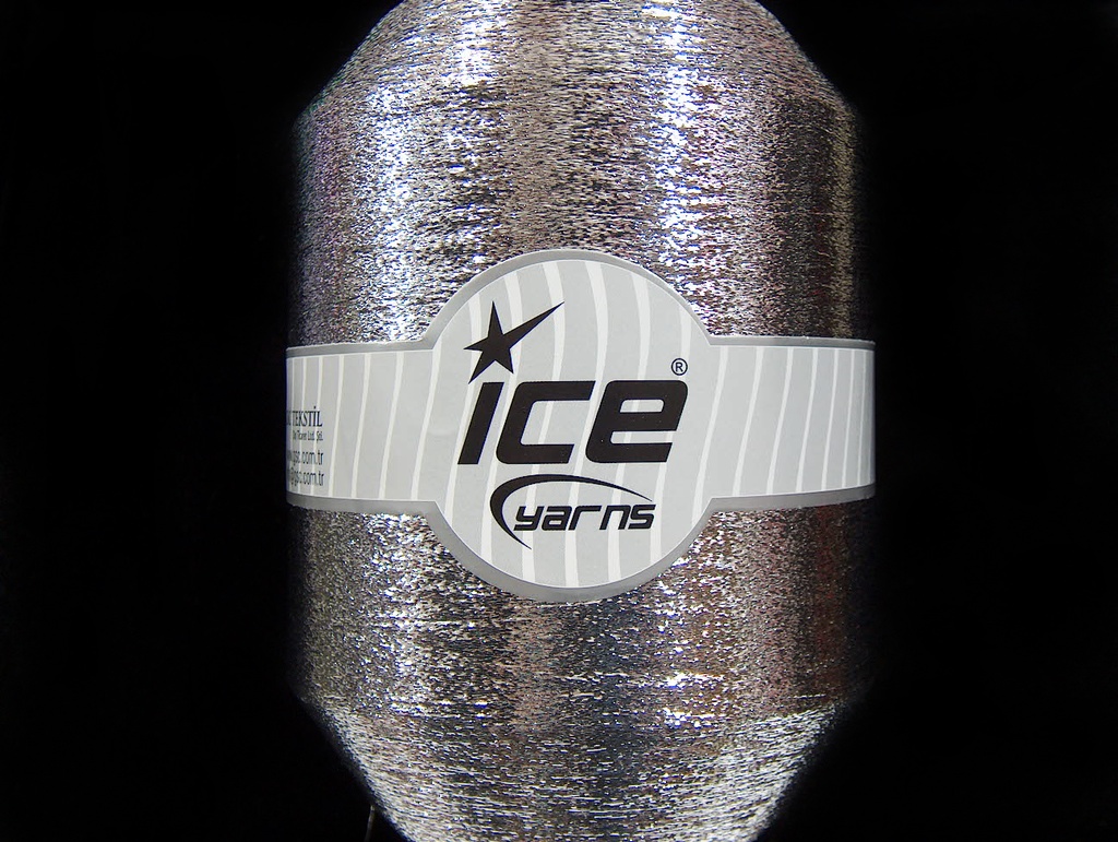 [fnt2-14574] Metallic Thread [Cone] (Silver)