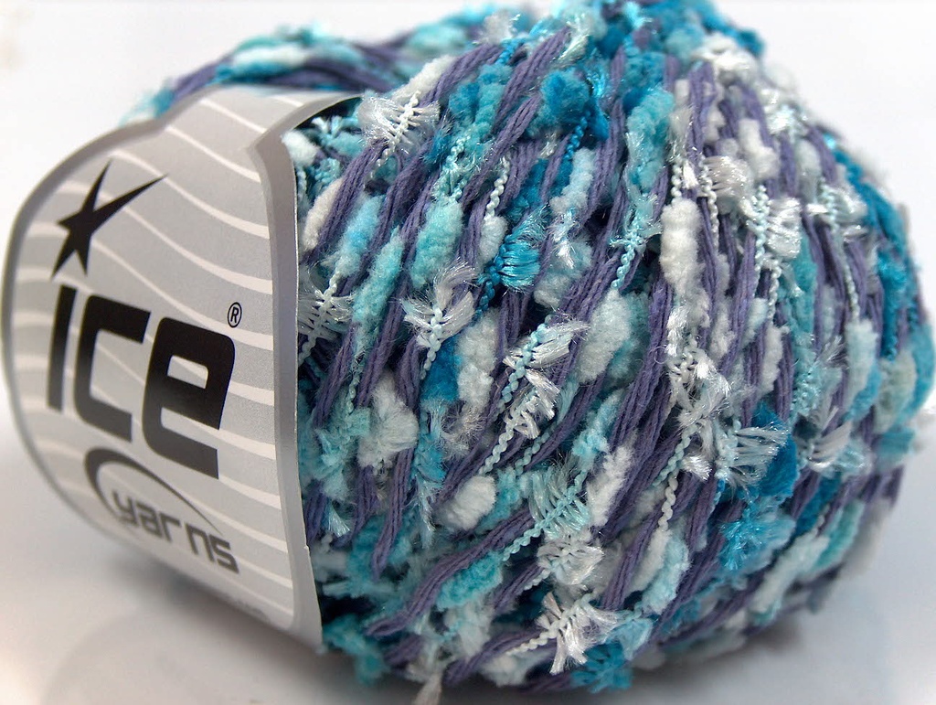 [fnt2-15115] Linen Blendy (Turquoise, Lilac, White)