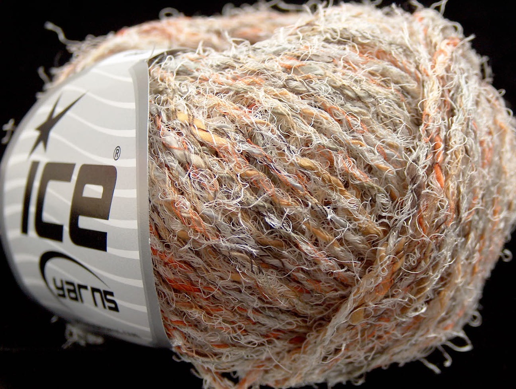 [fnt2-15262] Viscose Linen (Brown, Orange, White)