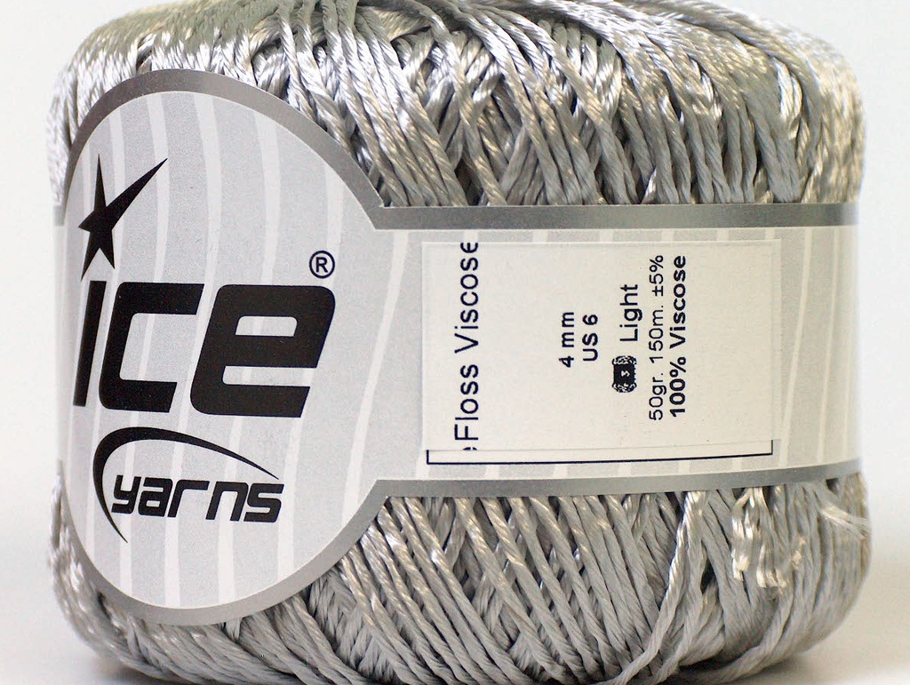 [fnt2-25498] Floss Viscose (Silver)