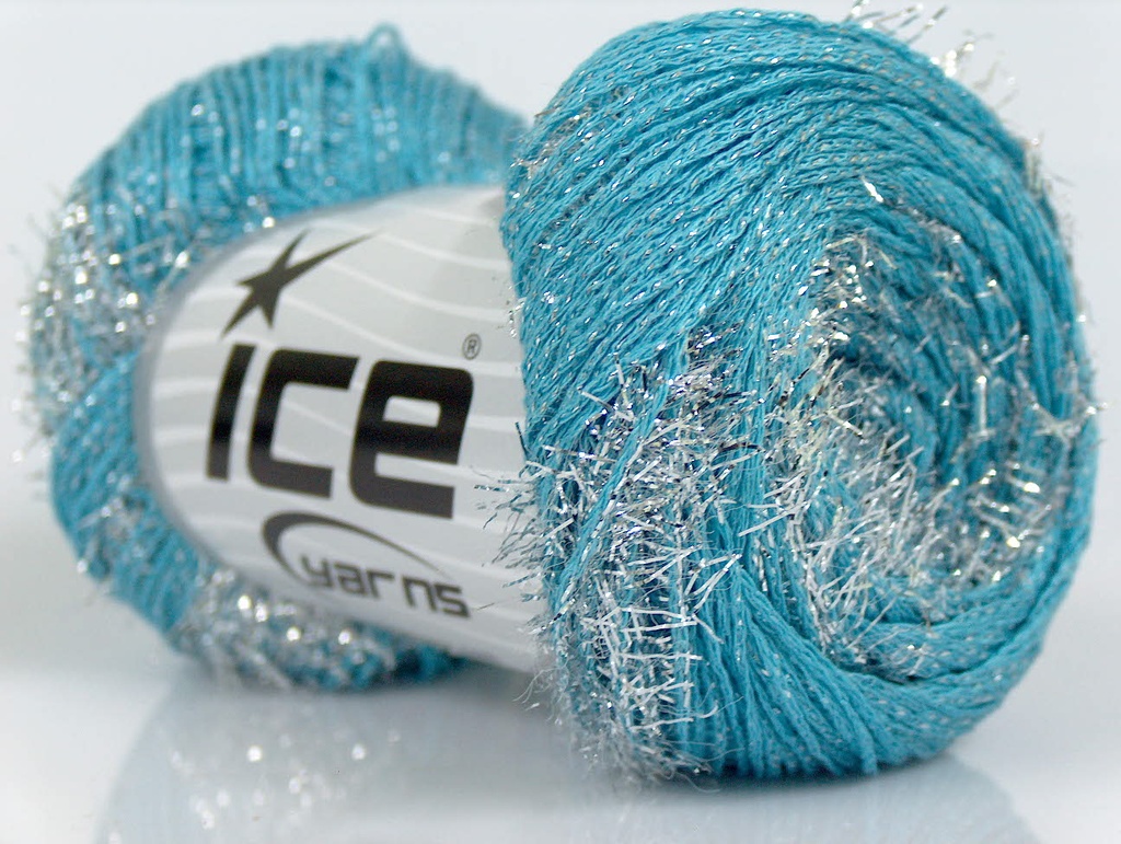 [fnt2-17508] Metallic Dazzle (Turquoise, Silver)