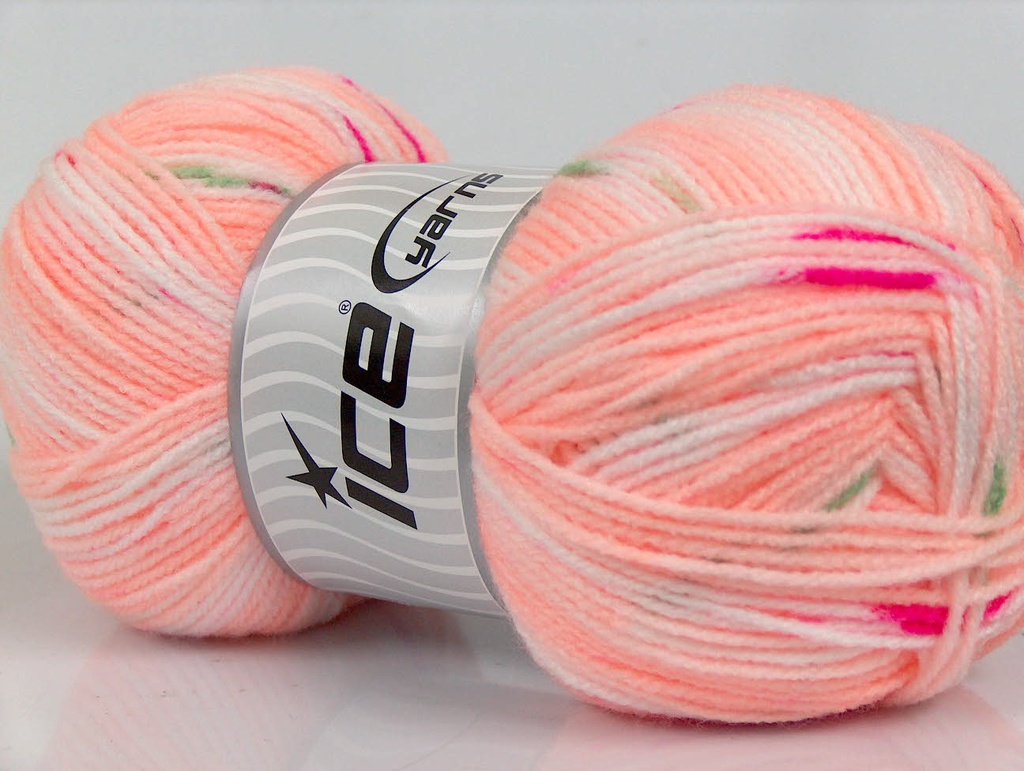 [fnt2-18096] Baby Star (Light Orange, White, Green, Pink)