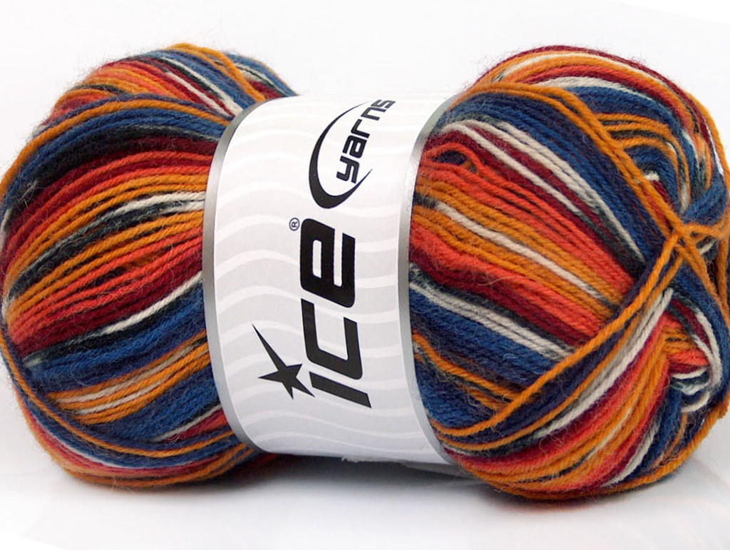 [fnt2-51257] Super Sock (Yellow, Salmon, Burgundy, Blue Shades)