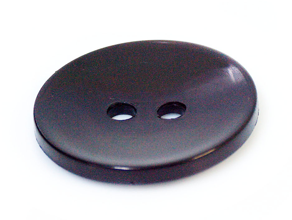 5 Shiny Round Buttons - 4.5cm Diameter