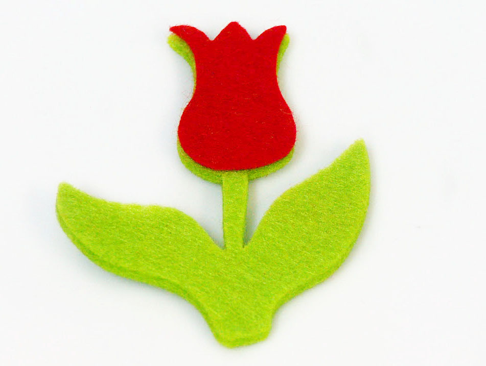 5 Felt Figures - Tulip