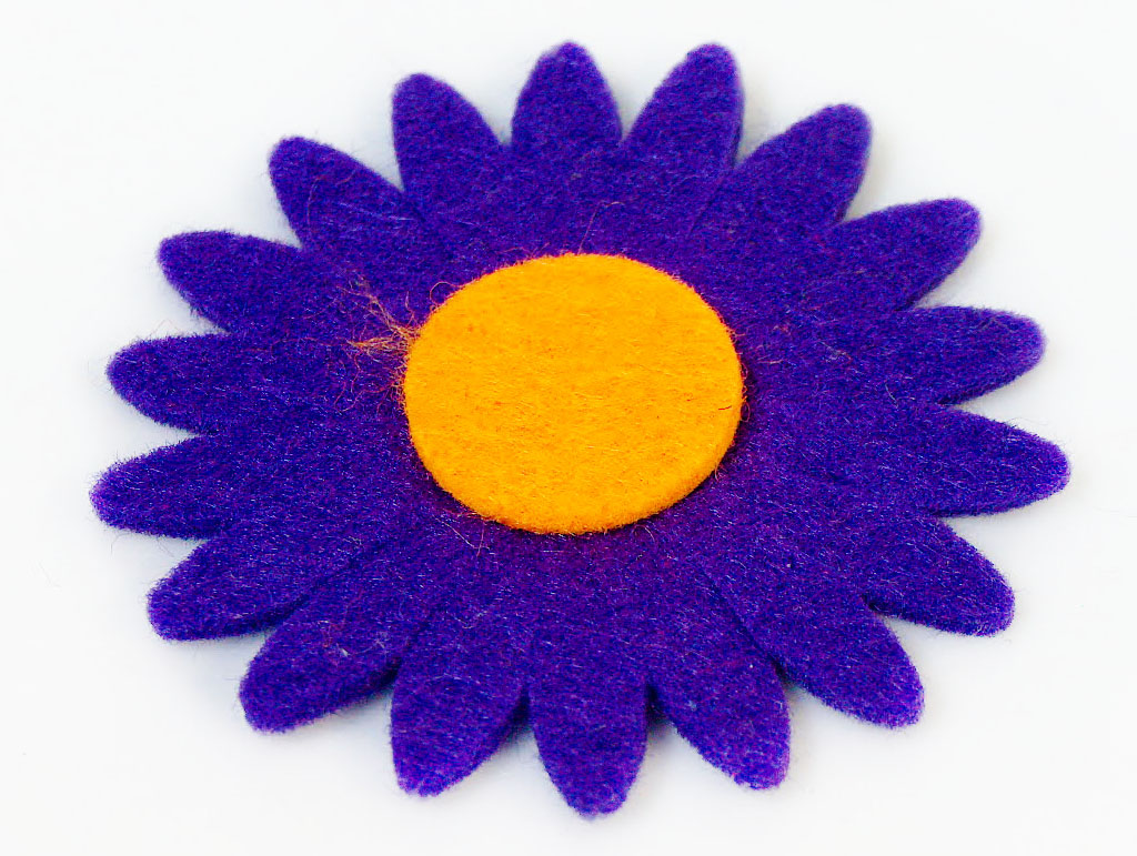 5 Felt Figures - Flower