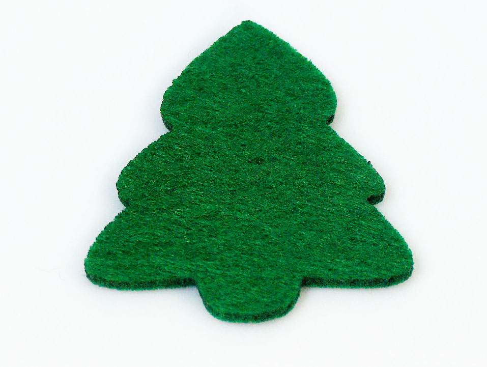 [c5085] 5 Felt Figures - Pine Tree