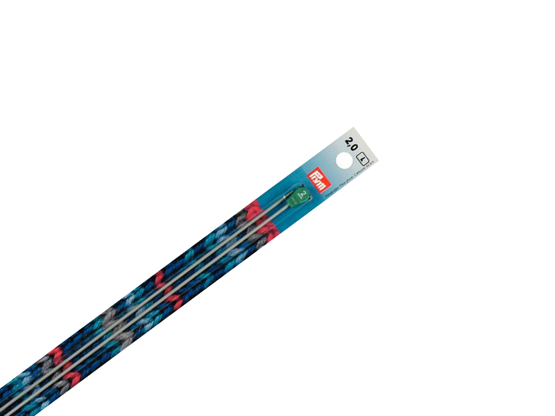 Prym Aluminum Knitting Pins - Pearl Grey 35 cm