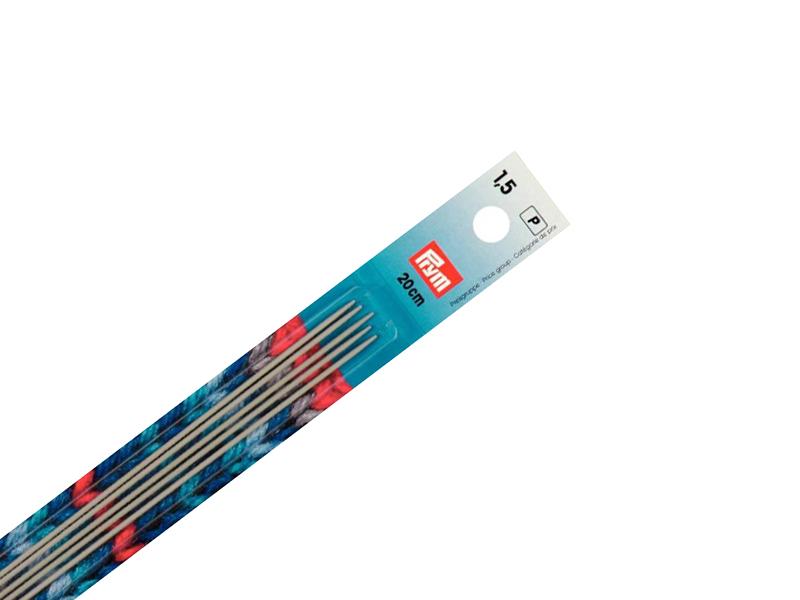Prym Aluminum Double Point Knitting Pins 20 cm