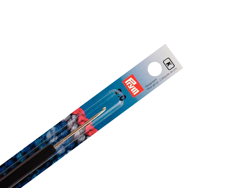 Prym Aluminum Plastic Handle Crochet Hook for Wool