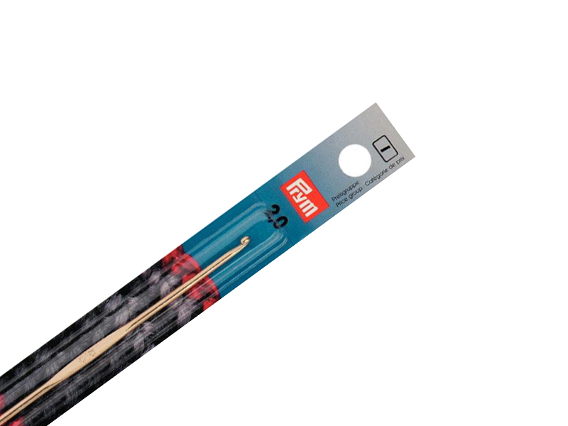 Prym Aluminum Crochet Hook for Wool - Silver