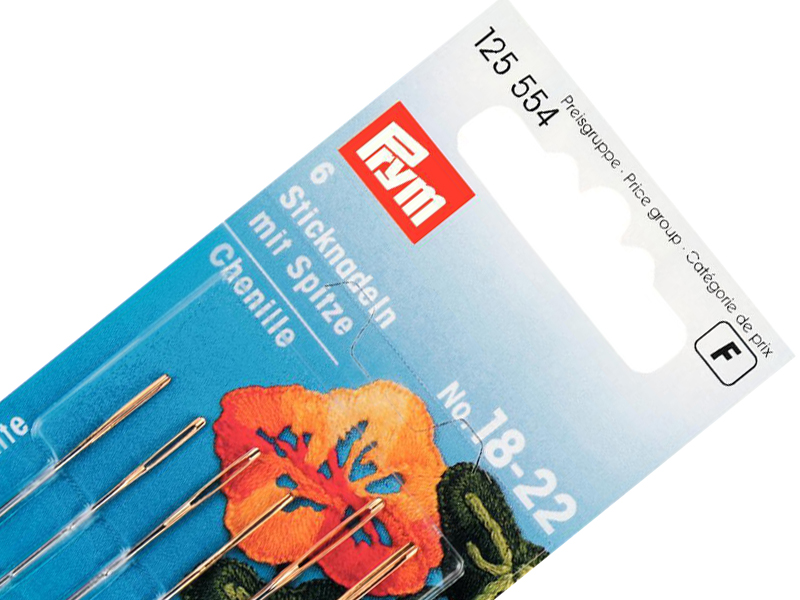 Prym 6 Chenille Needles with Sharp Point