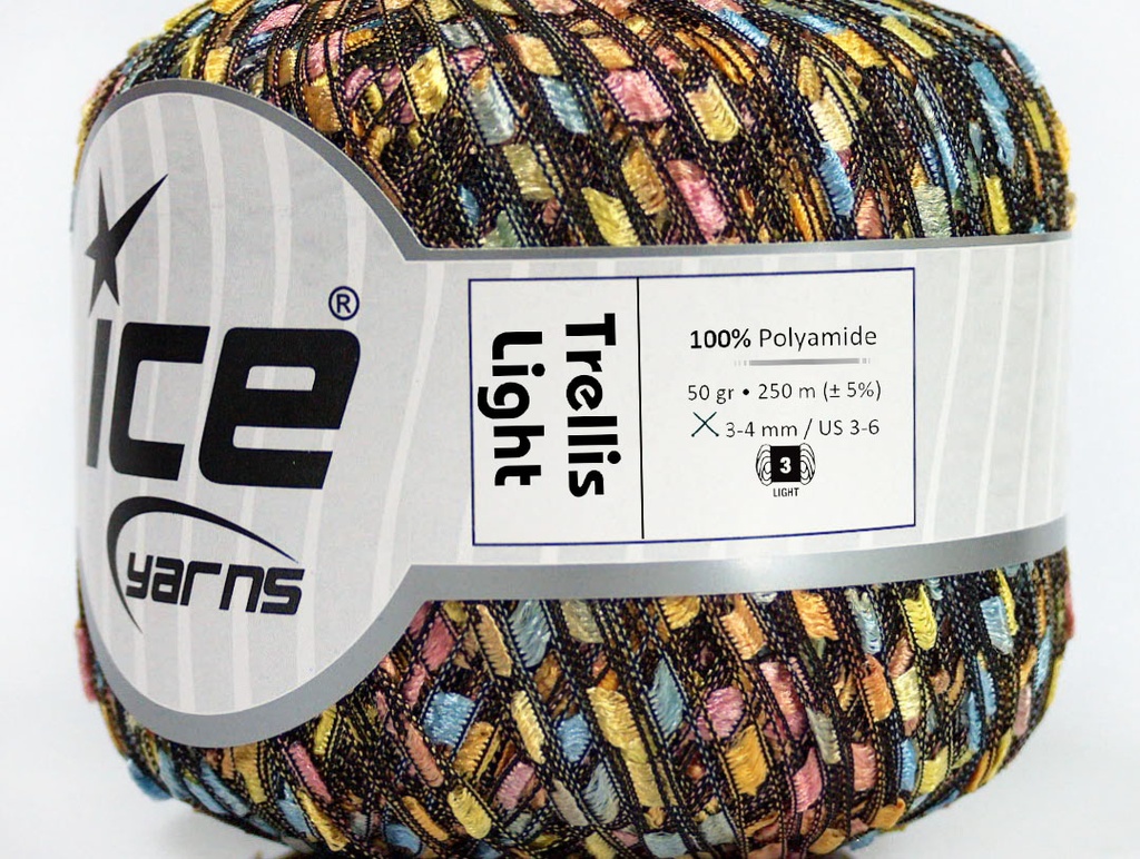 [fnt2-45881] Trellis Light (Orange, Blue, Green, Pink)