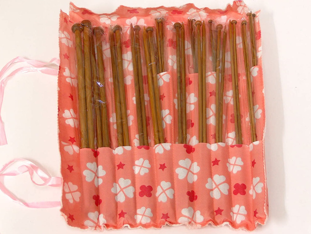 18 Sizes Bamboo Knitting Needles