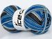 [fnt2-75025] Silk Sock (Blue Shades, Anthracite Black)