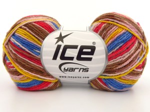 [fnt2-85996] Magic Cotton Sock (Red Blue Brown Yellow White Pink)